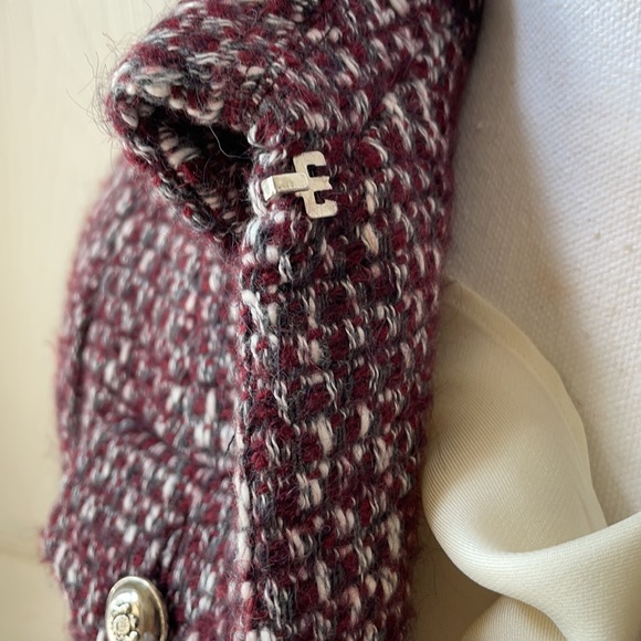 Sinequanone Burgundy Tweed Jacket NWOT - Picture 4 of 11